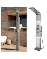  Brighton Silver 316L Stainless Steel Marine Grade  Outdoor Indoor Massage Pool Rinse-Off Shower 