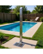 Toorak Silver 316L Marine Grade  Stainless Steel Outdoor Indoor Water Fall Pool Shower Rinse-Off Shower