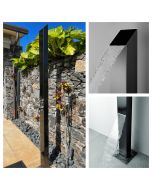 Toorak Black 316L Marine Grade Stainless Steel Outdoor Pool Shower