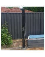  Bondi Black ADA 316L Marine Grade Stainless Steel Outdoor Pool ShowerTower Panel 
