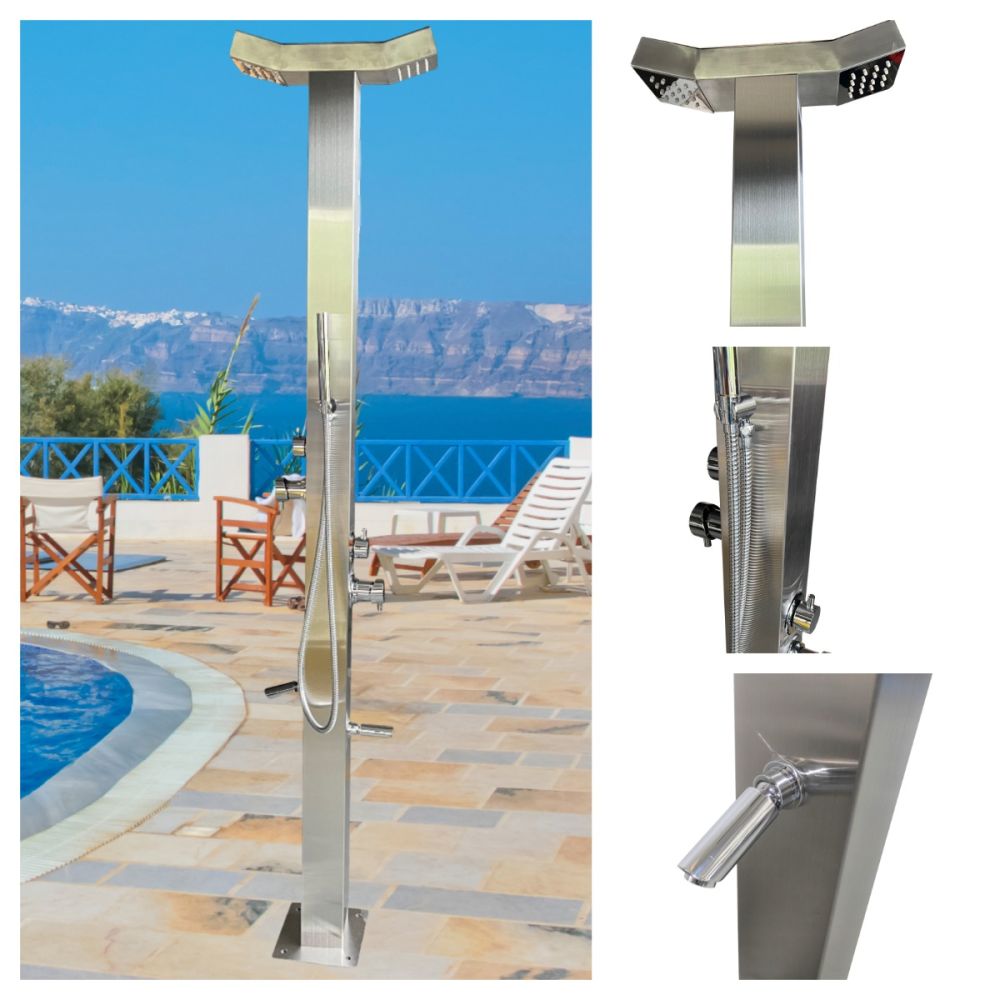 Bondi Double Head 316L Stainless Steel Outdoor Pool Shower