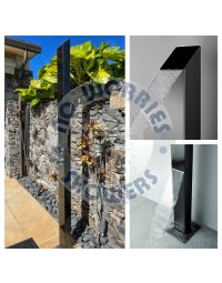 Toorak Black 316L Marine Grade Stainless Steel Outdoor Pool Shower
